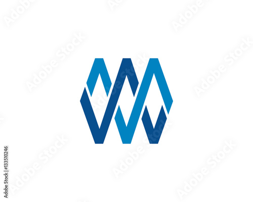 abstract w and m Letter Logo Icon 4