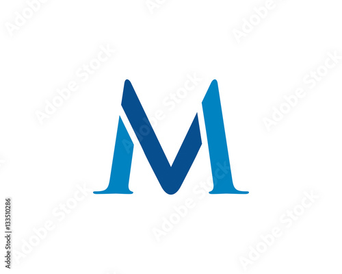 abstract v and m Letter Logo Icon 4