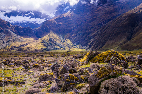 Andean landscape near Riobamba, Ecuador photo