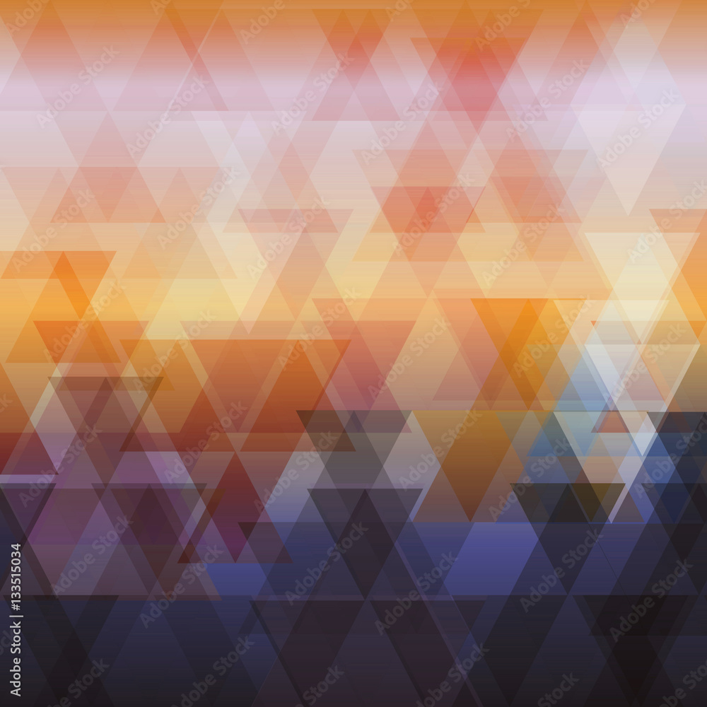Obraz premium Design of polygonal pattern background with trendy color. 