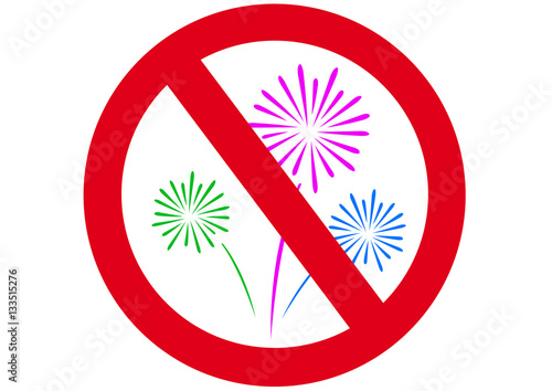 Schild Feuerwerk verboten