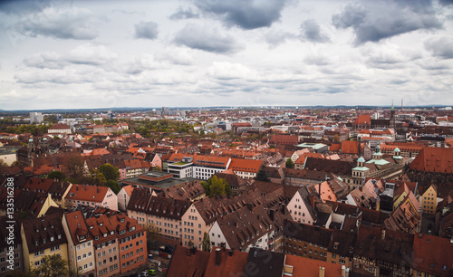 NUREMBERG, GERMANY - APRIL 26, 2016. View over Nuremberg from th photo