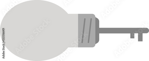 Key with light bulb