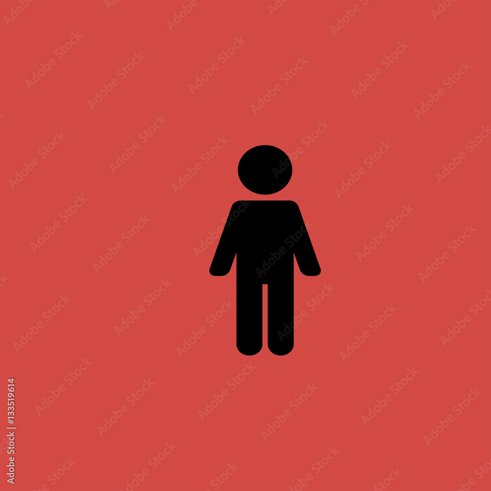 man Icon. flat design man Icon. flat design