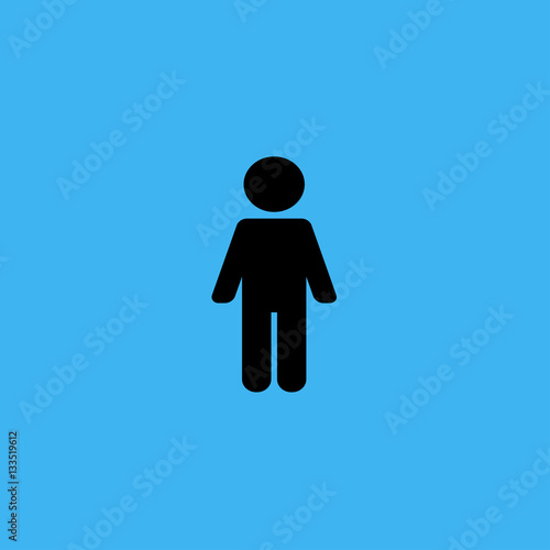 man Icon. flat design