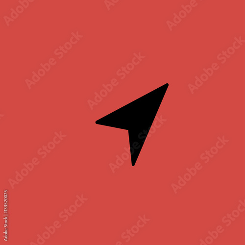 Wallpaper Mural Cursor icon, flat design Torontodigital.ca
