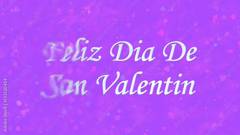 Happy Valentine's Day text in Spanish 