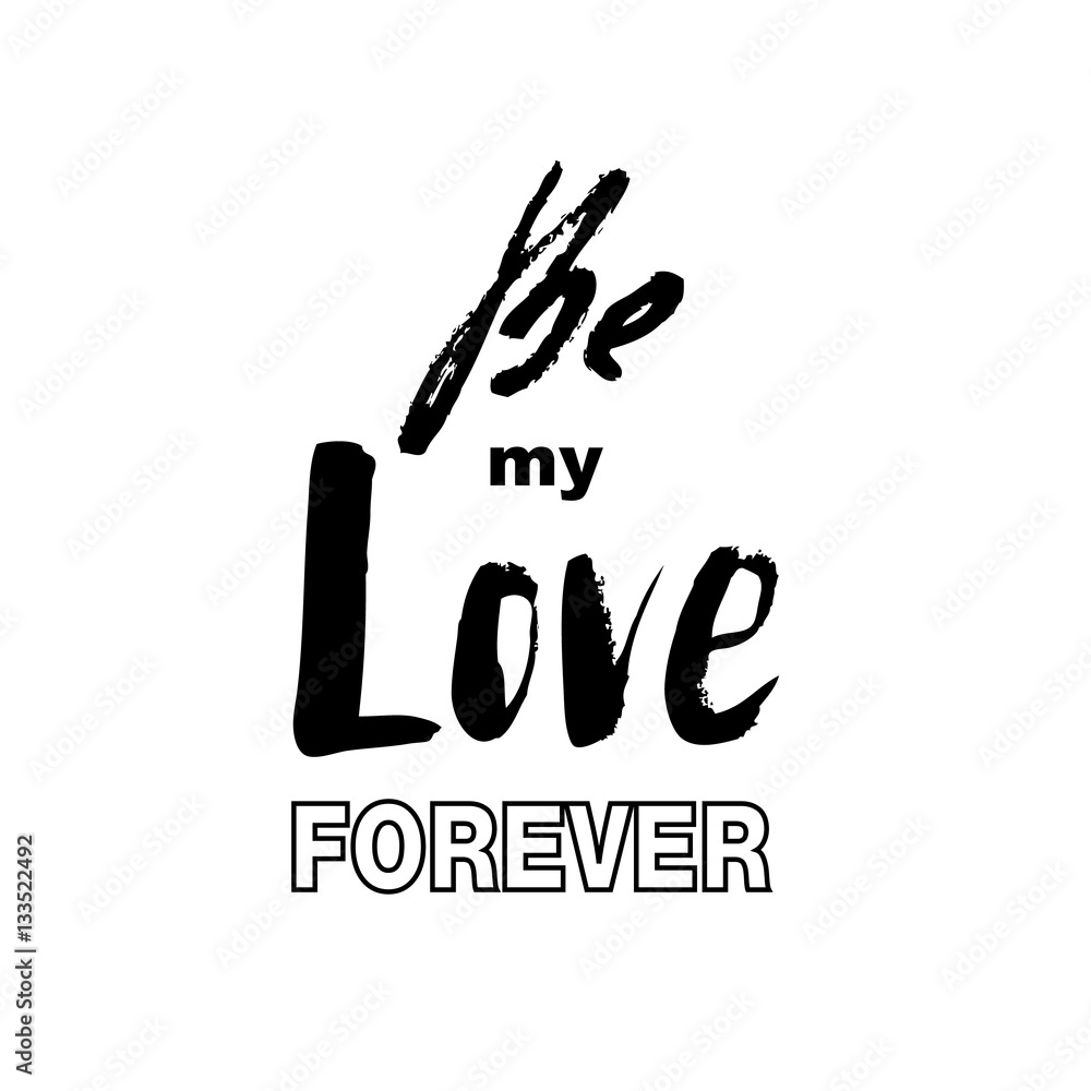 Obraz premium Doodle lettering about love