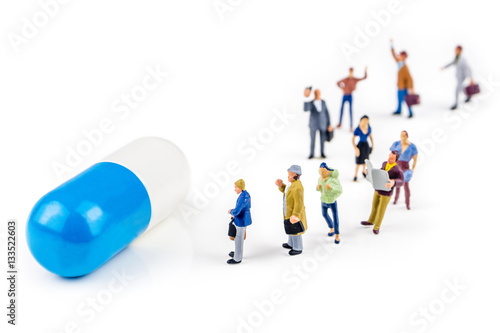 standing in line for medicament