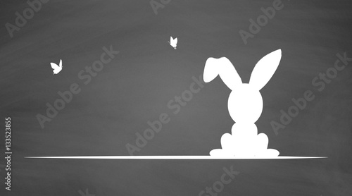 Frohe Ostern | auf Schiefertafel