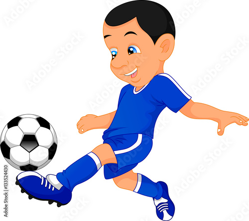 cute boy soccer player