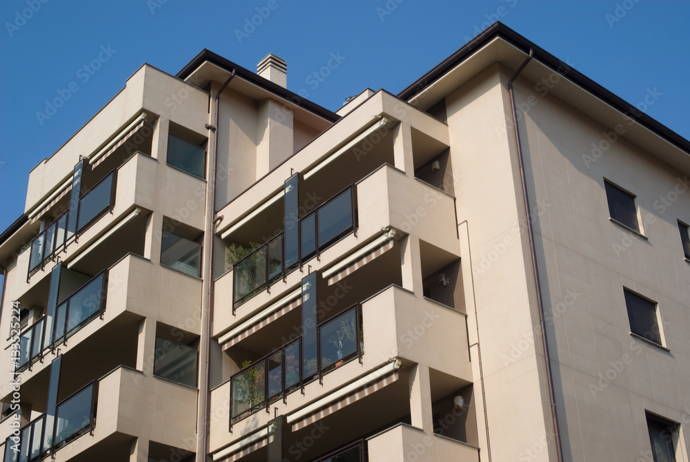 Modern residential building Modern residential building