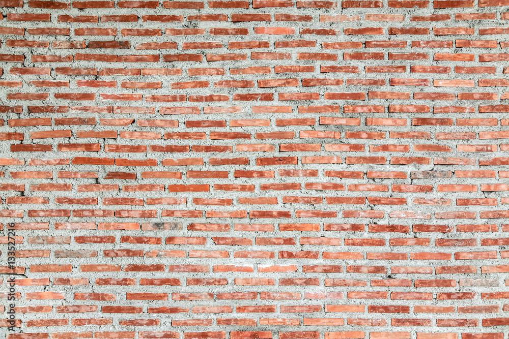 Naklejka premium red brick wall texture