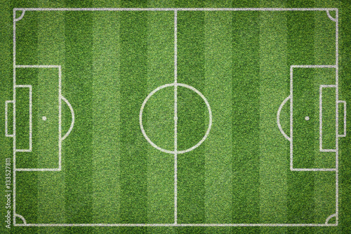 top view of soccer field