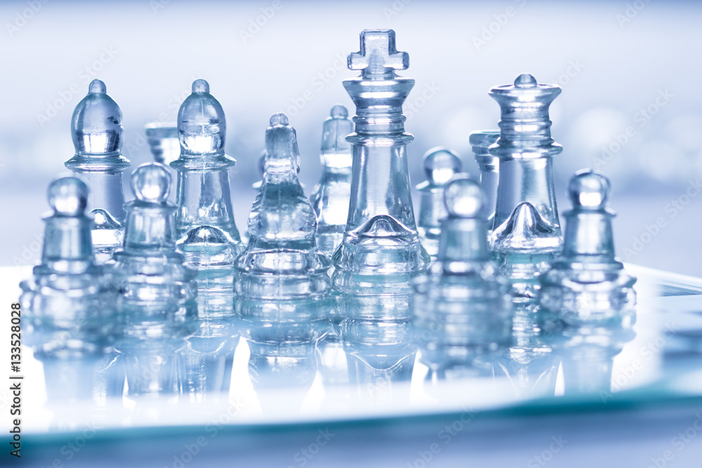 glass chess glass chess