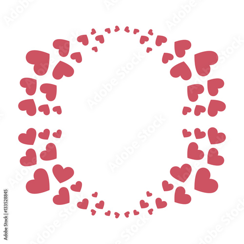 heart love card decoration vector illustration design