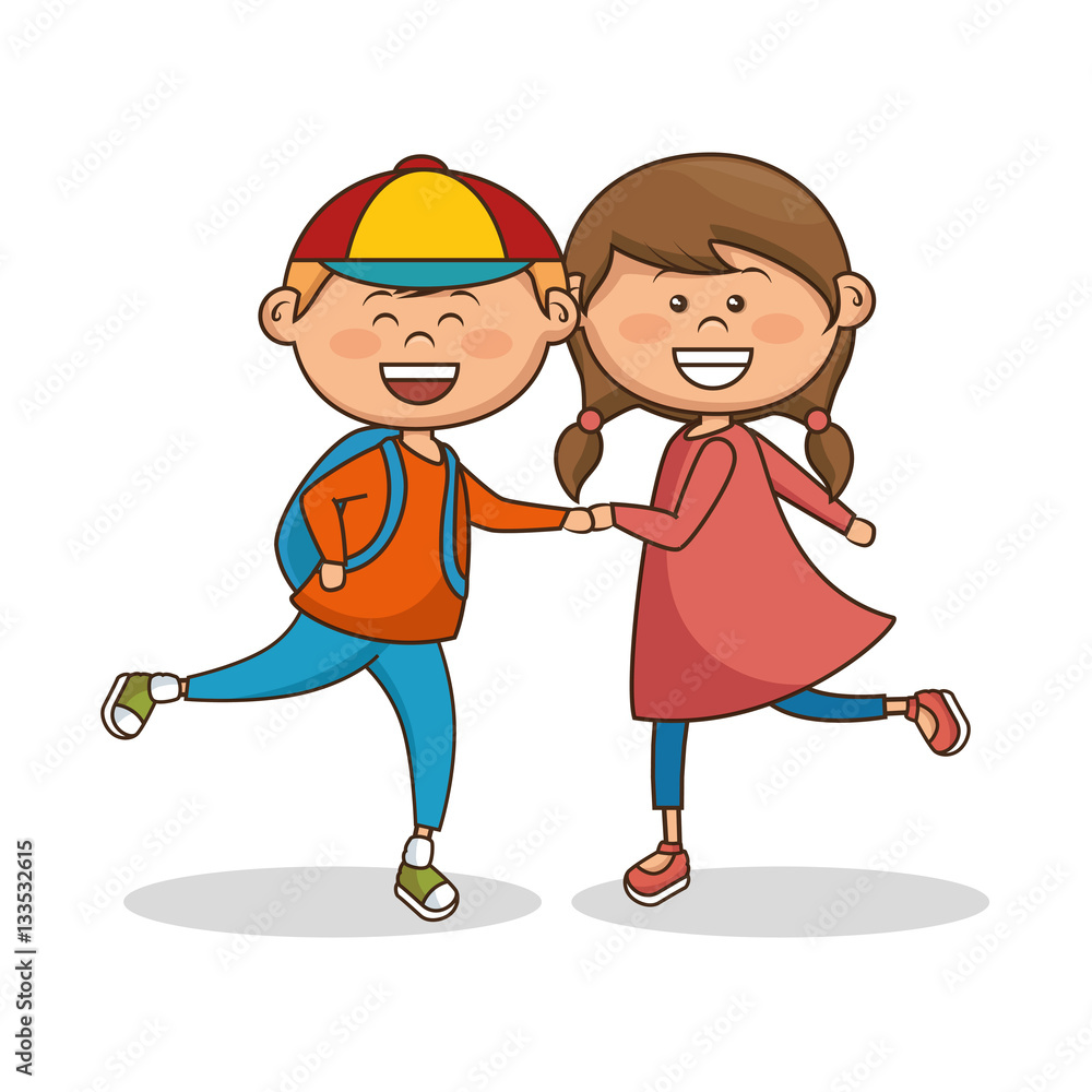cute little kids characters vector illustration design cute little kids characters vector illustration design