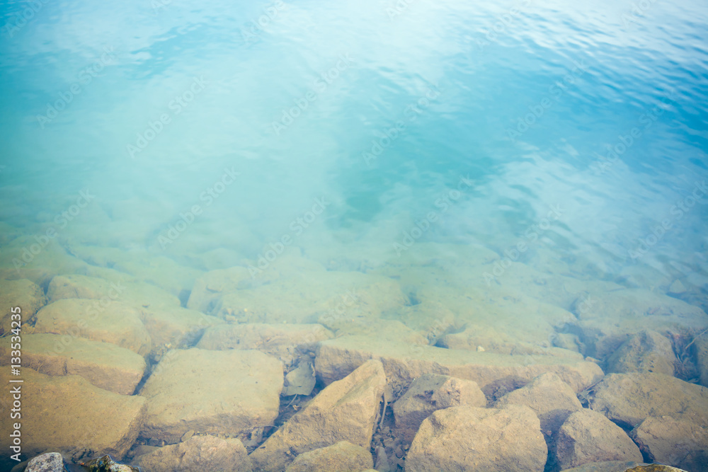 Fototapeta premium water with rocks