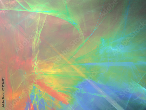 Abstract colorful rectangular background with fractal pattern