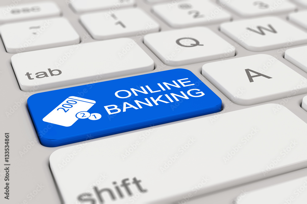Tastatur - online banking - blau Tastatur - online banking - blau