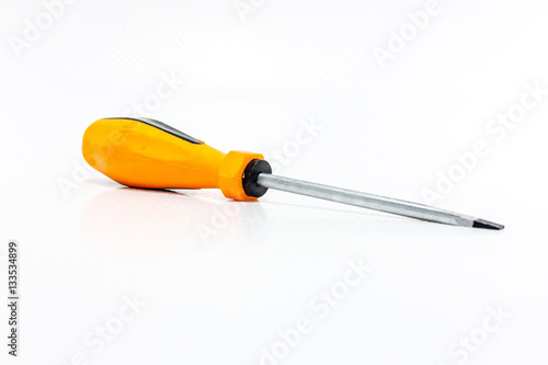 Screwdriver on white background