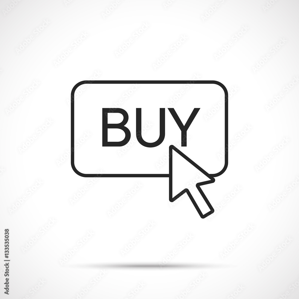 Buy Button. Buy icon. Buy now symbol. Line art style. Buy Button. Buy icon. Buy now symbol. Line art style.