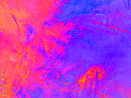 Abstract colorful rectangular background with fractal pattern