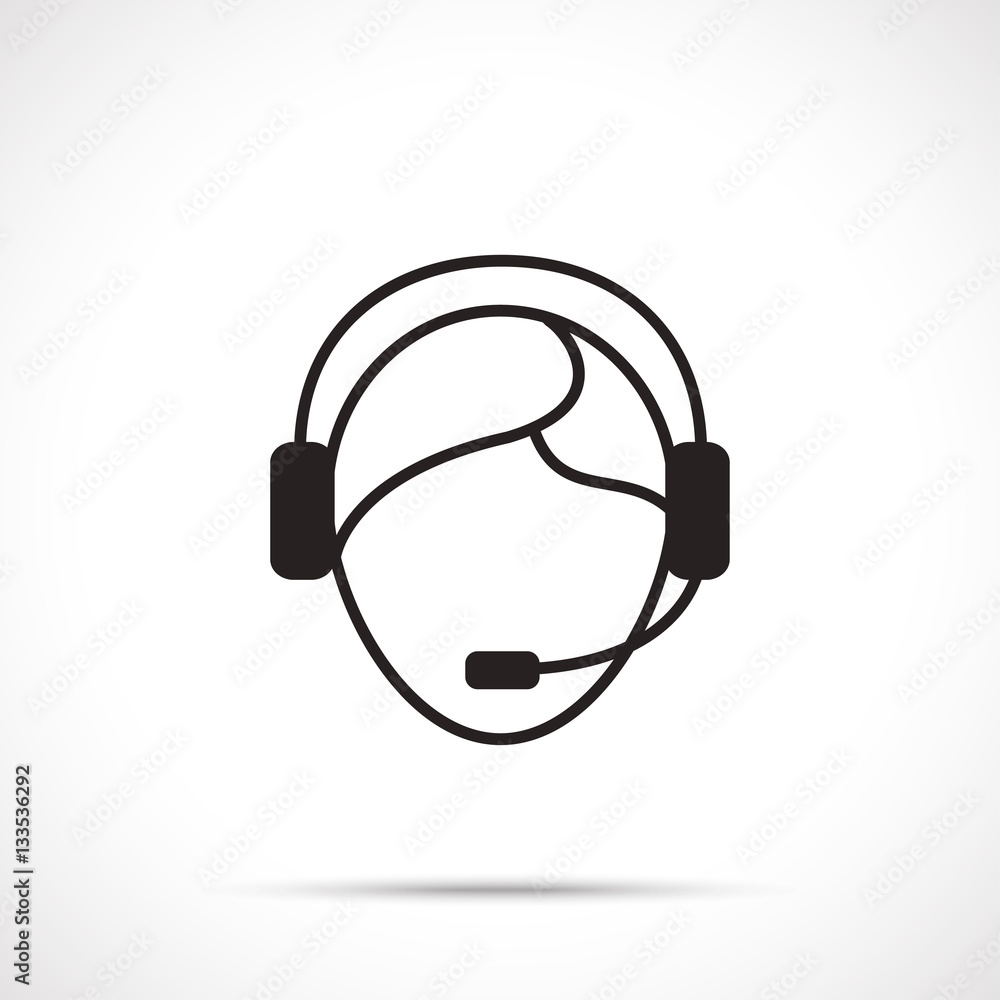 Support icon. Customer support service. Support icon. Customer support service.