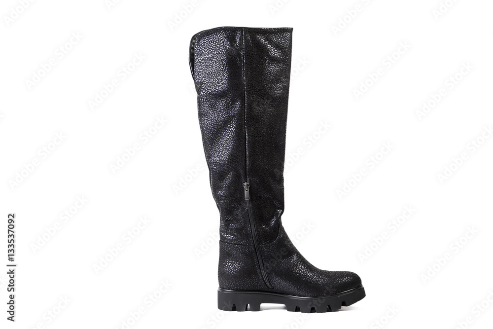 Spring women's boots on a white background, online catalog Spring women's boots on a white background, online catalog