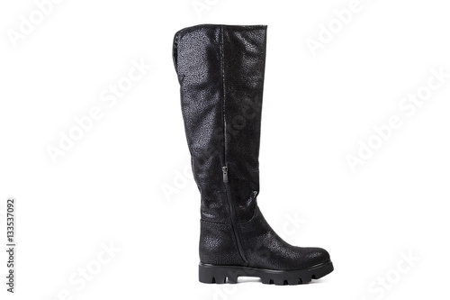 Spring women's boots on a white background, online catalog