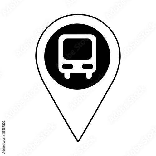 bus station isolated icon vector illustration design