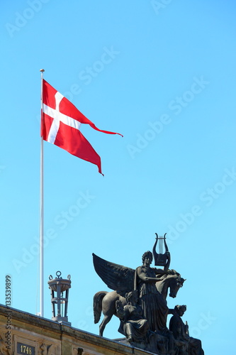 Denmark flag in Copenhagen