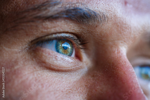 Macro view of an eye