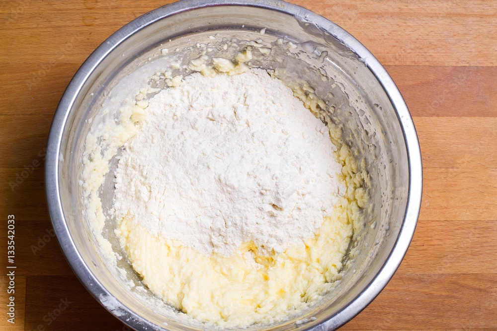 the dough in a bowl the dough in a bowl