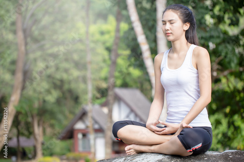 Free Download Yoga in the park - GFXLoad