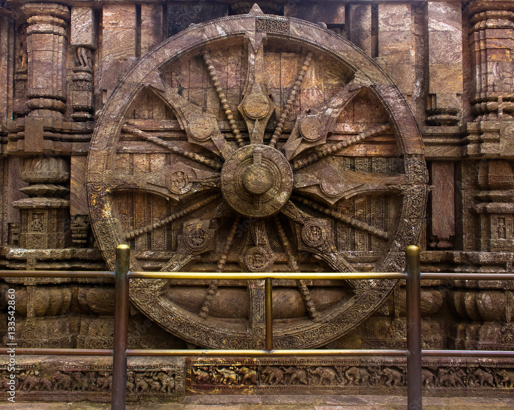 The wheel of the Chariot, Sun Temple, Konark