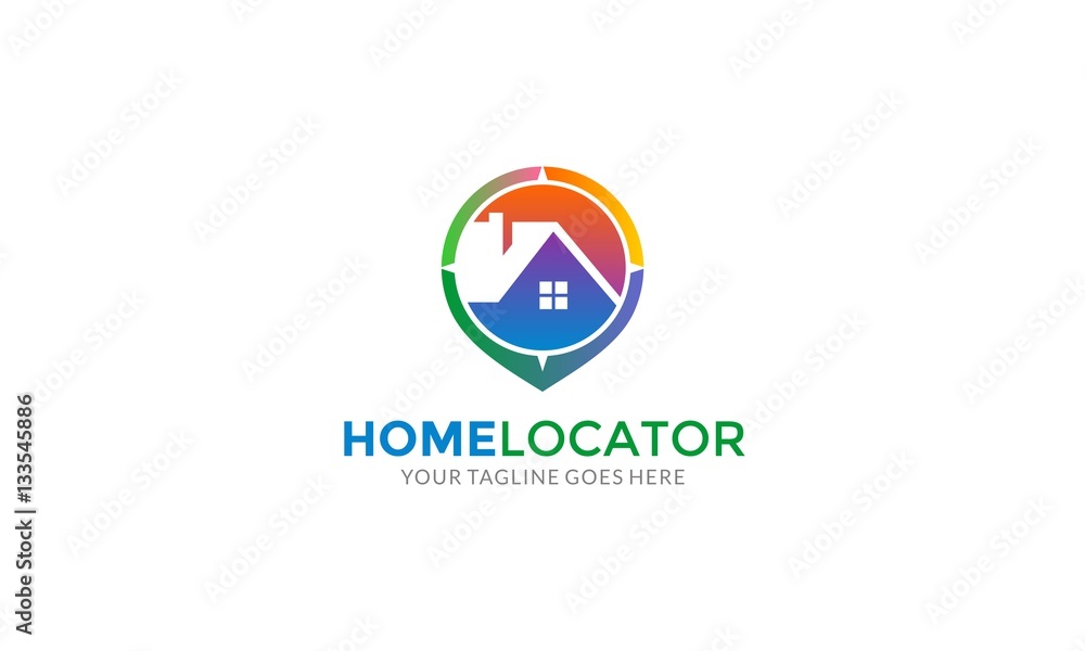 Home Locator - Real Estate Logo Home Locator - Real Estate Logo