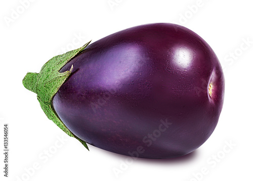 eggplants isolated on white