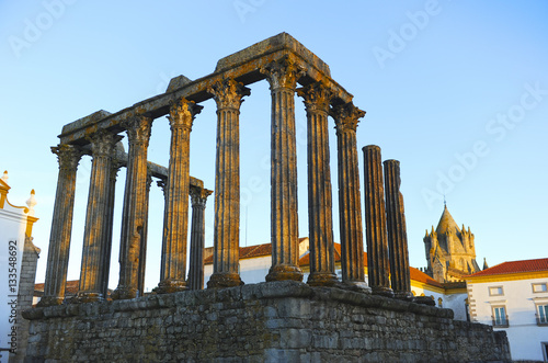Fotografia Évora, Templo de Diana y catedral, Alentejo, Portugal