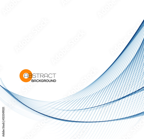 Abstract color wave design element