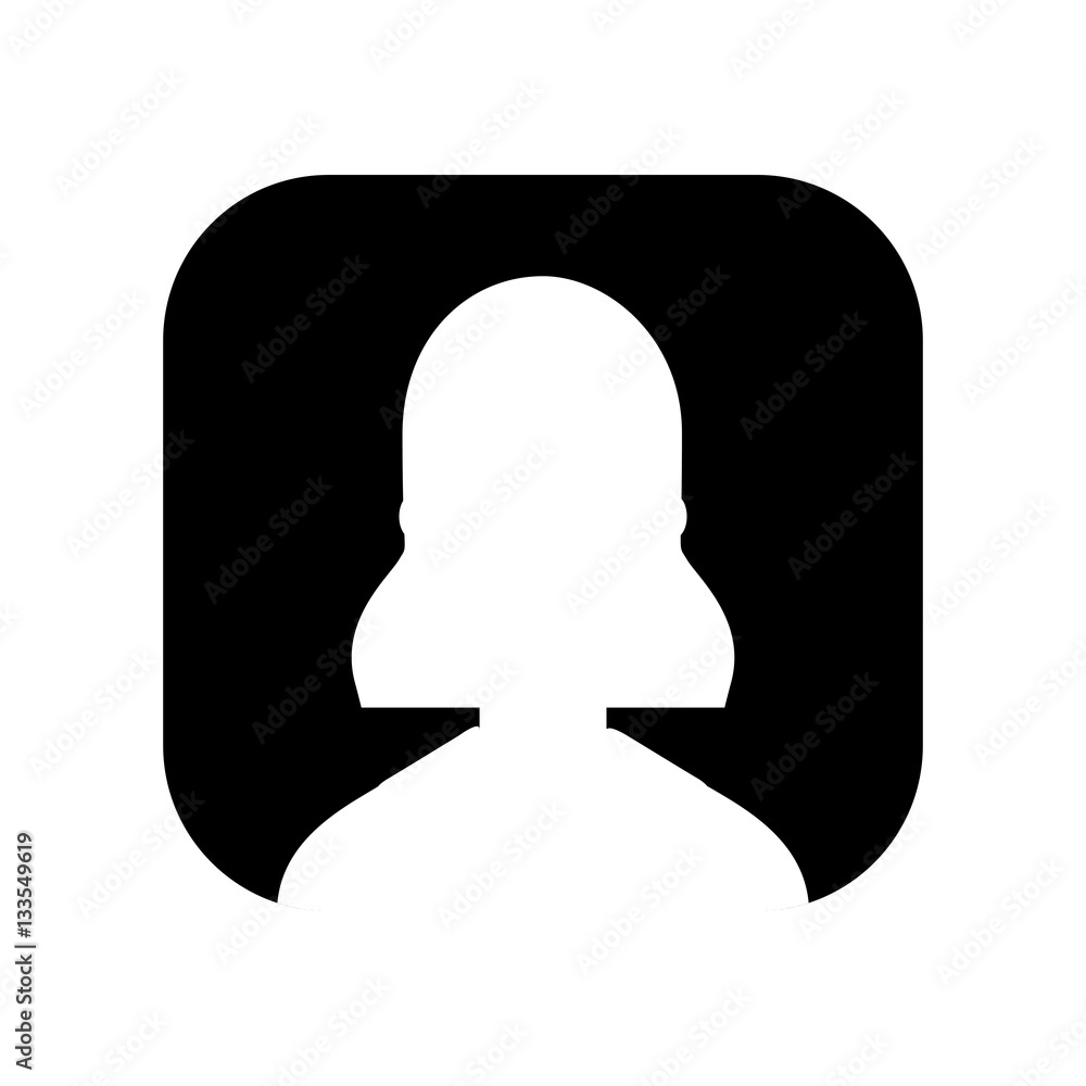 silhouette user avatar square button vector illustration design silhouette user avatar square button vector illustration design