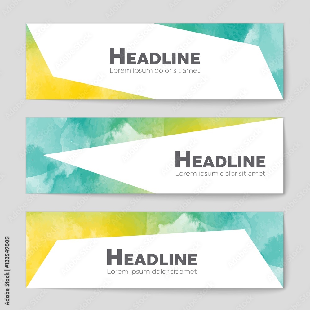 Fototapeta premium Abstract vector layout background set. For art template design, list, page, mockup brochure theme style, banner, idea, cover, booklet, print, flyer, book, blank, card, ad, sign, sheet,, a4.