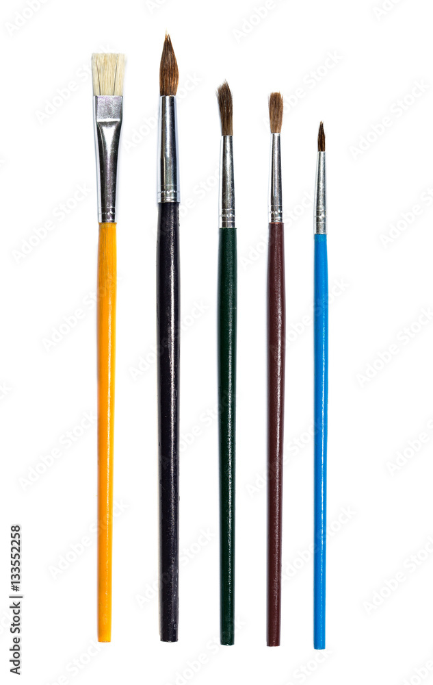 Different models of brushes for painting Different models of brushes for painting