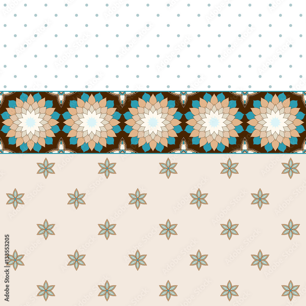 Vector background. Two simple background and border. Stock Vector