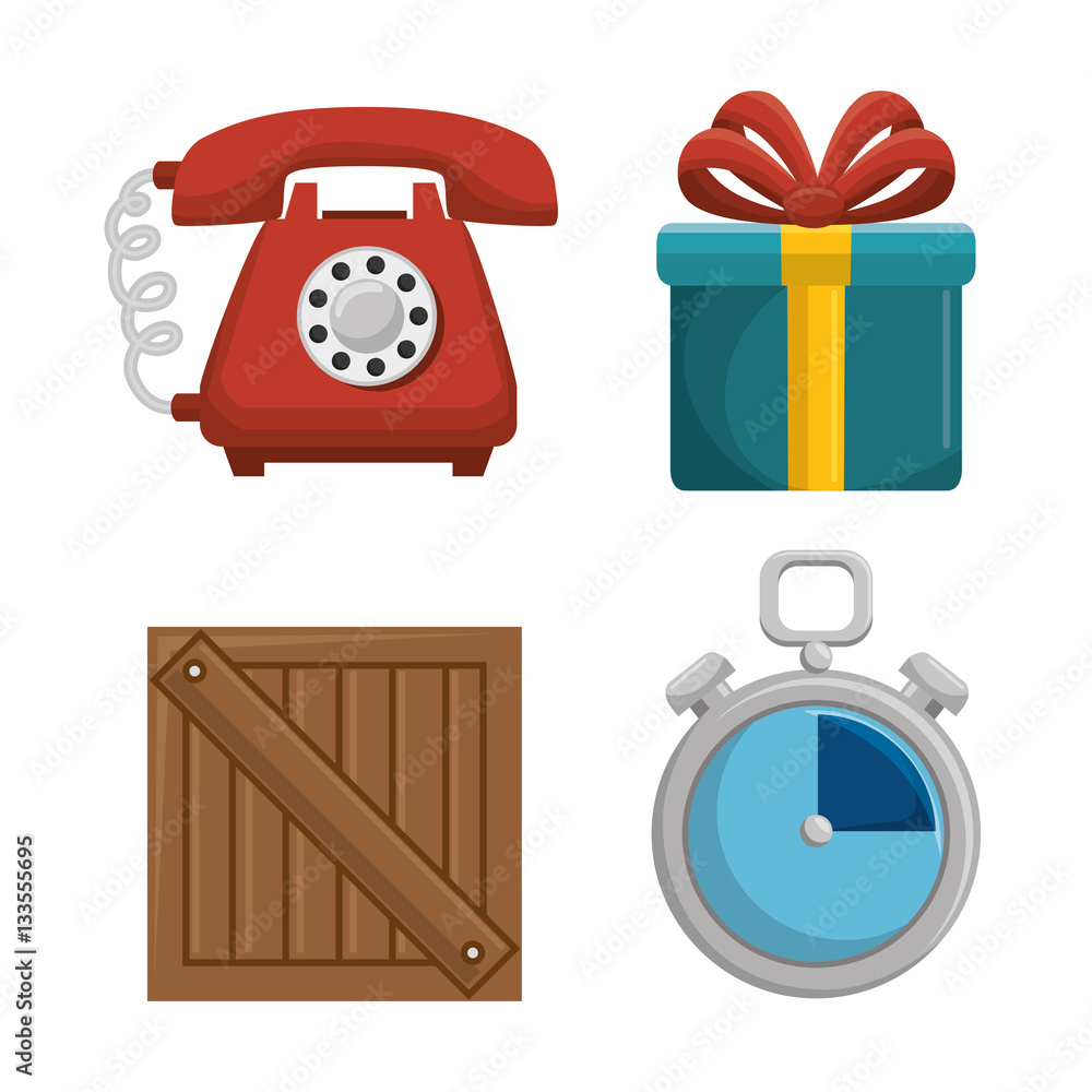 fast delivery set icons vector illustration design fast delivery set icons vector illustration design