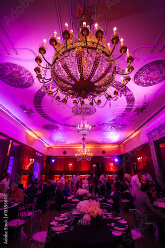 beautiful wedding design, chic restaurant, catering at a restaurant