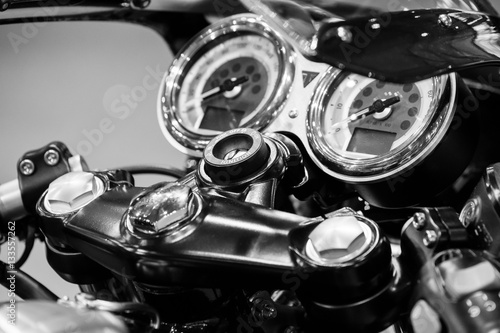 Motorcycle macro close up details