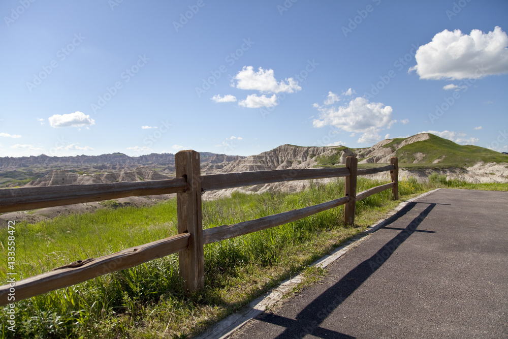 End of the Road in Badlands