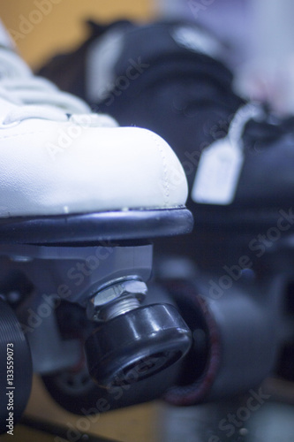 Rollerskates in skate store photo