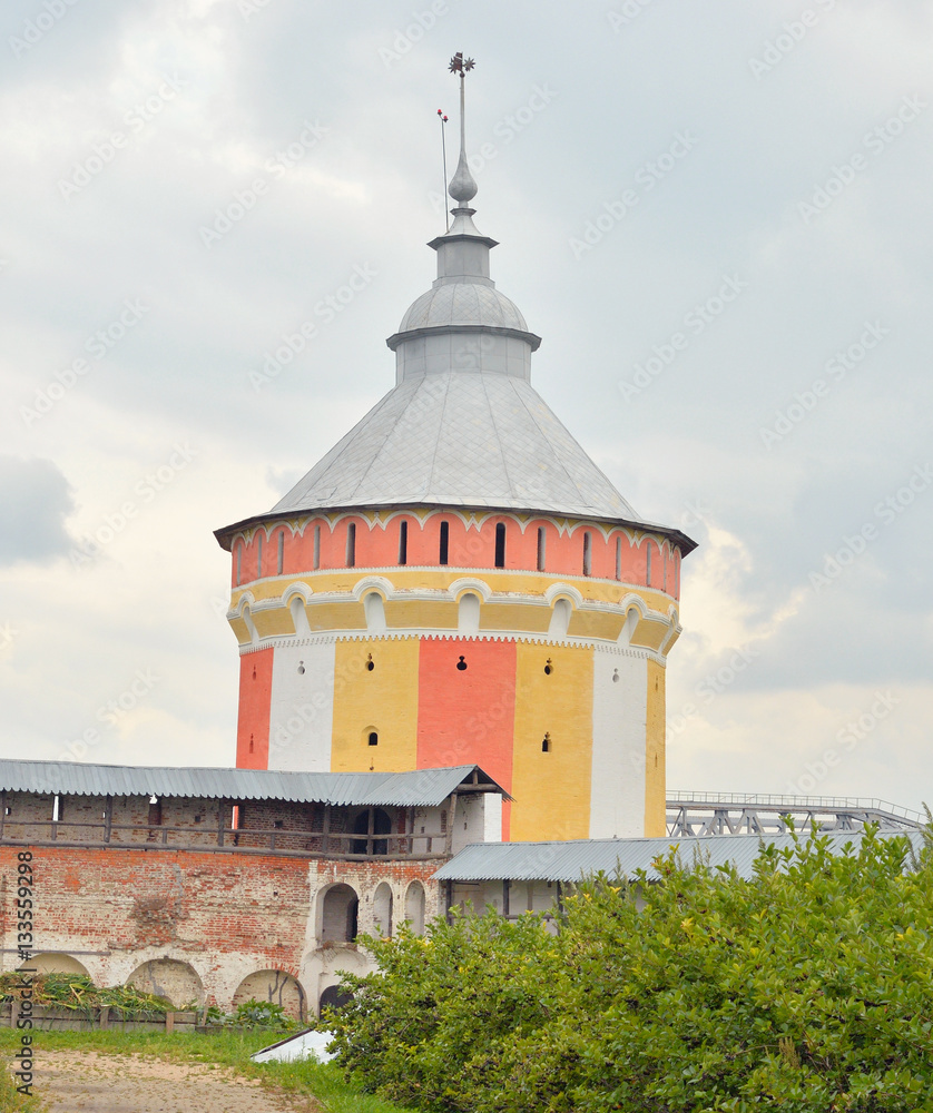 Fortress tower of Saviour Priluki Monastery.